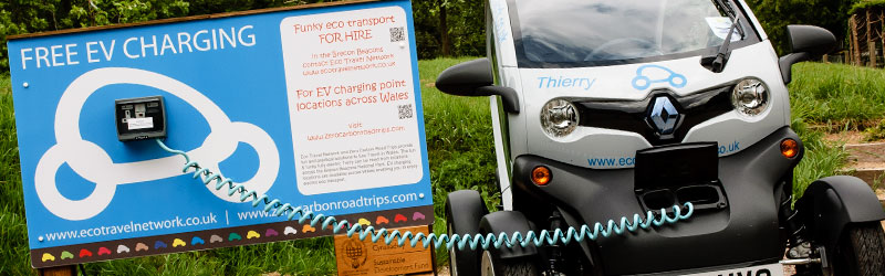 free electric vehicle charging in Wales