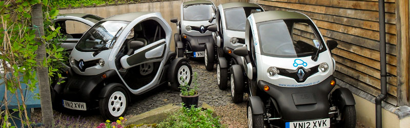 twizy for hire and rent from Eco Travel Network and westview guesthouse