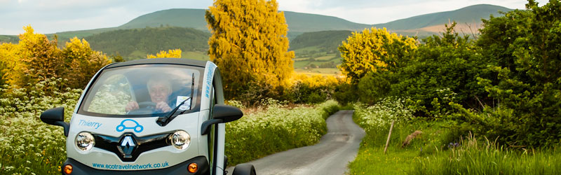 drive a twizy on holiday in Brecon Beacons