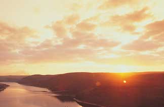 sunset in mid Wales